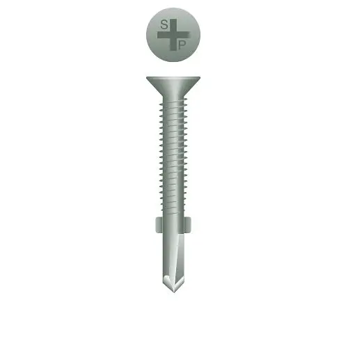 Strong-Point Screws Phillips Flat Head Reamer Wings, WAR Coated, 1/4-20 x 3-3/4, #4 Point, Box 500, R334W