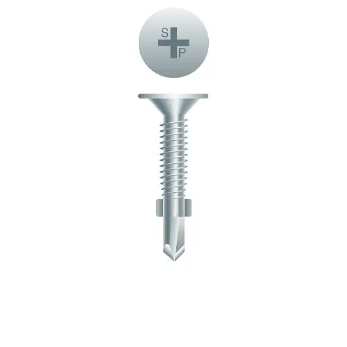 Strong-Point Screws Phillips Wafer Head Wings, Zinc Plated, 10-24 x 1-7/16, #3 Point, Box 4,000, R107