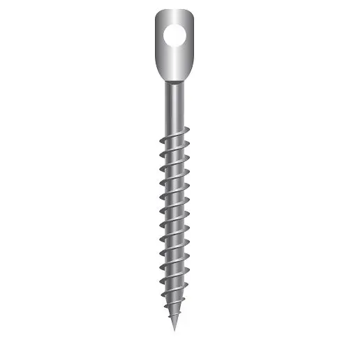 Strong-Point Self-Tapping Screws Accoustical Eye Lag, Plain, 1/4 x 4, Box 1,000, EA4