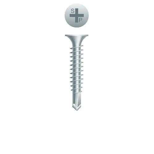 Strong-Point Self-Thread Formerping Screws Phillips Bugle Head, Zinc Plated, 8-18 x 2-5/8, #2 Point, Box 2,000, D825Z