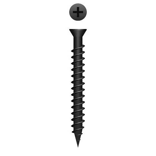 Strong-Point Wear-Resistant Screws Phillips Trim Head, Sharp Point, Phosphate Coated, 6 x 2-1/4, Box 3,000, 2PT