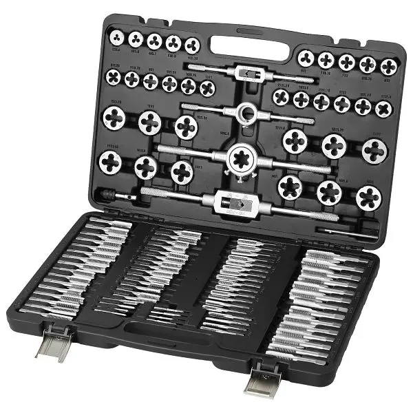 VEVOR Bottoming Tap and Threading Die Set, 110-Piece Incorporate Metric Size M2 to M18, SZHMJZSZBY110IQY2V0