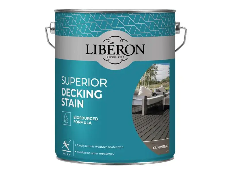 Liberon Unsurpassed Decking Stain Gun Metal 5 litre