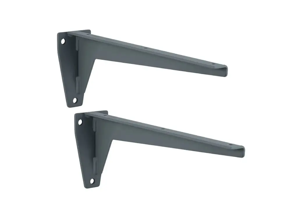 Heavy Duty Shelf Brackets Deep Shelves - 150kg Capacity - 240mm