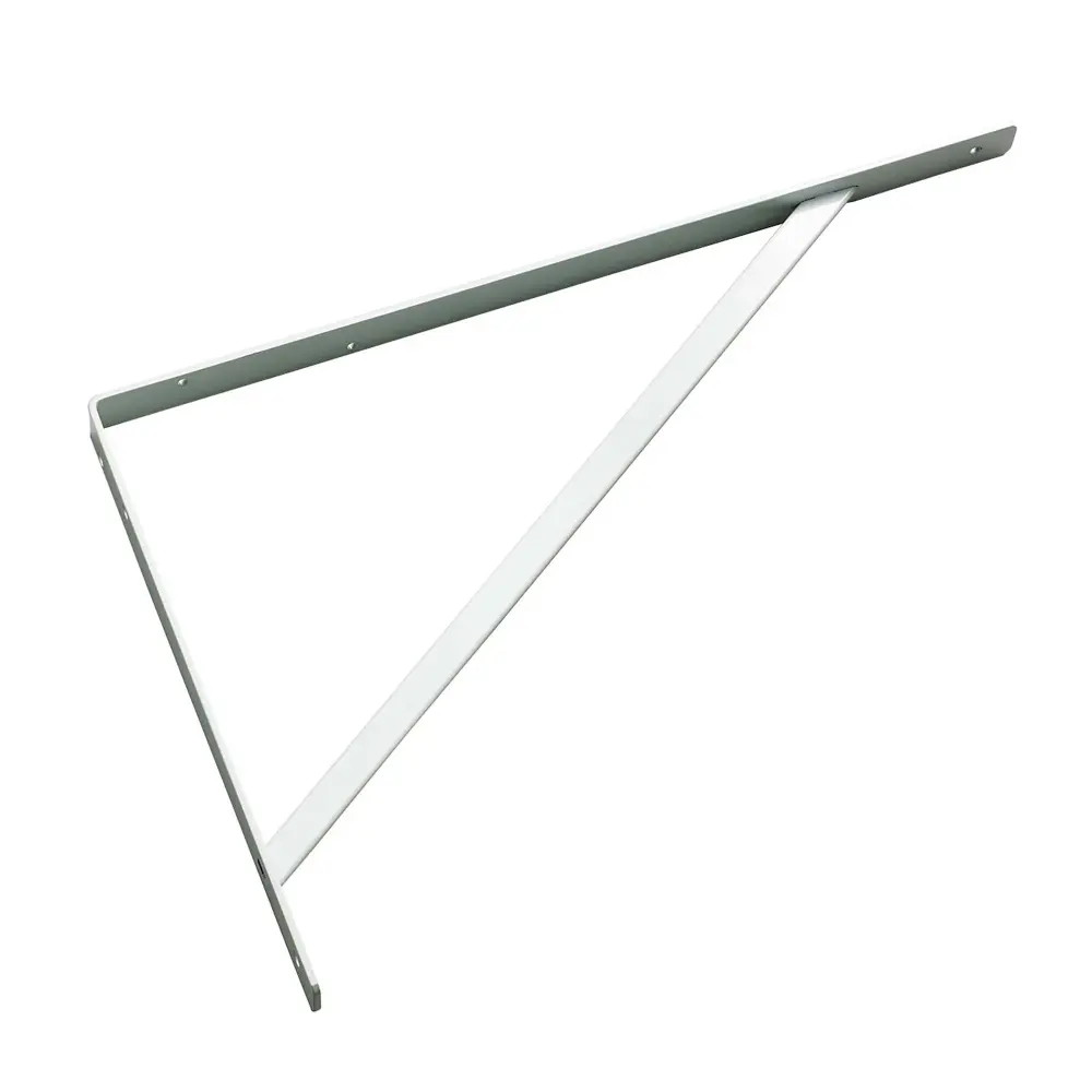 White Heavy-Duty Shelf Bracket, 19-5/8''
