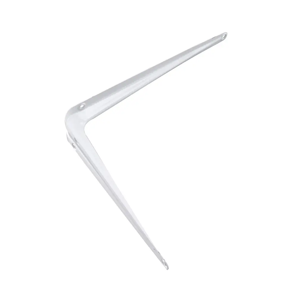 White Shelf Bracket, 100 mm x 74 mm