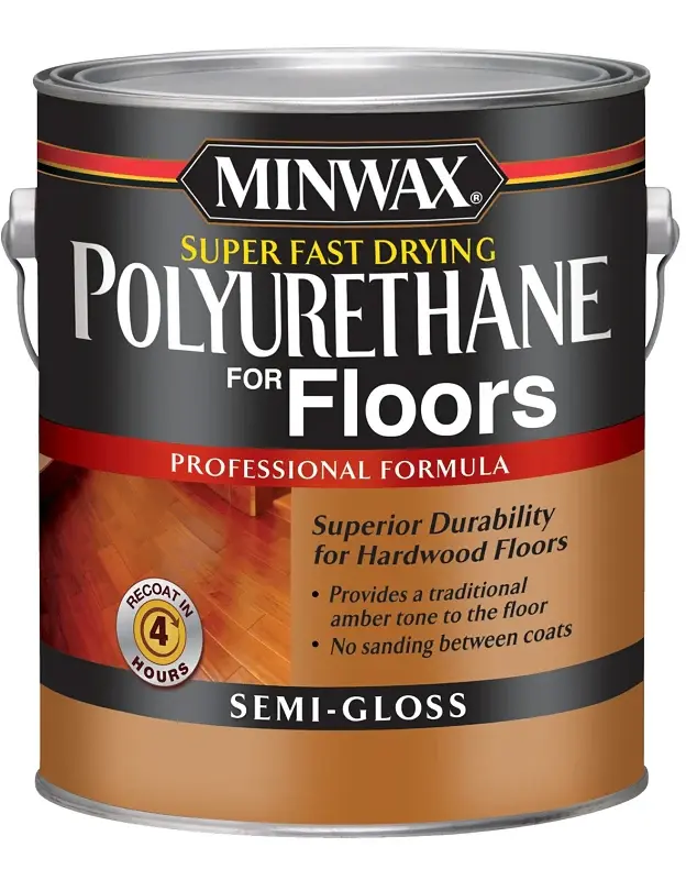 Minwax 130210000 Polyurethane, Oil Base, Lucid, Semi-Gloss, Liquid, 1 gal Can, 0.89 Specific Gravity