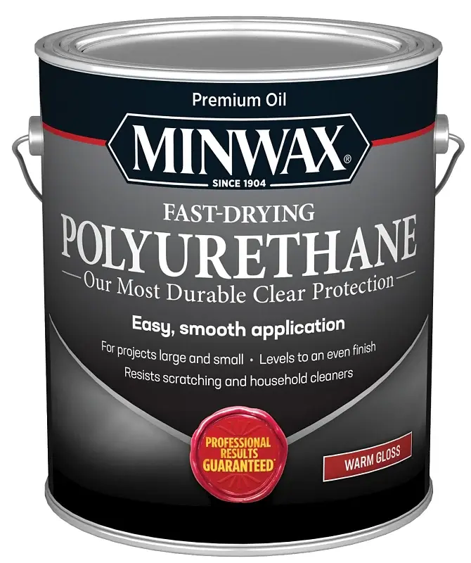 Minwax 319000000 Polyurethane, Gloss, Liquid, Glass-like, 1 gal, Can UV Protection