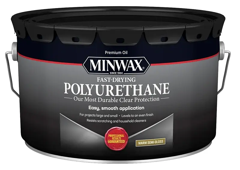 Minwax 71059000 Polyurethane, Semi-Gloss, Liquid, Distinct, 2.5 gal, Can