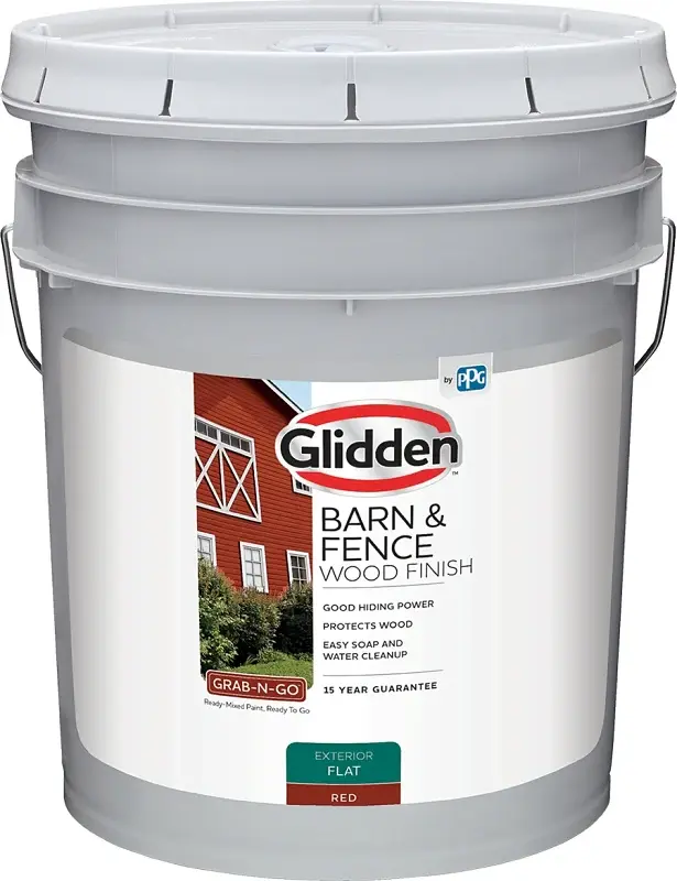 PPG GLBFEX10RE05 Exterior Rubberized, Flat, Red, Liquid, 5 gal