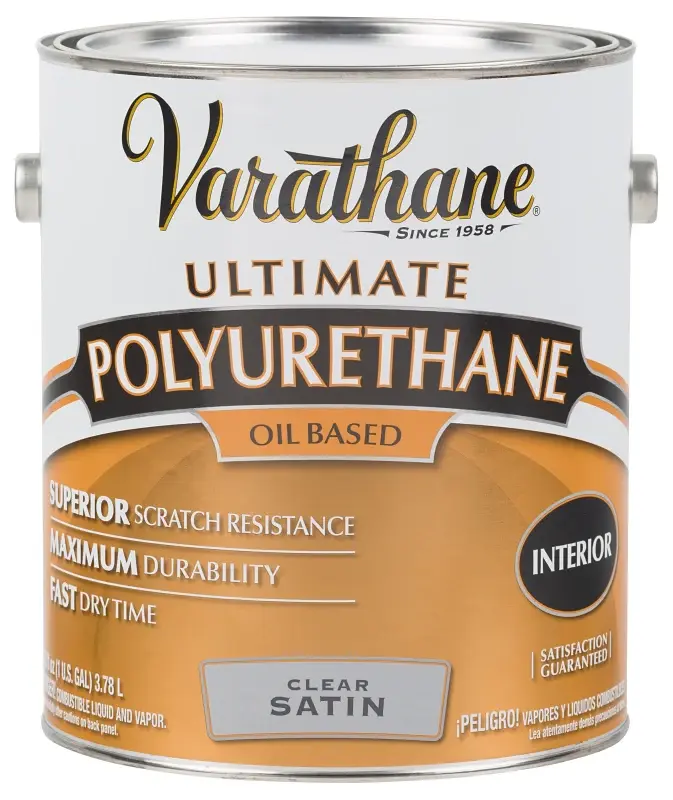 Varathane 9131 Polyurethane, Liquid, Distinct, 1 gal, Can | Waterproof |