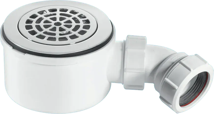 McAlpine Shallow Shower Trap Chromium 70mm High x 90mm x 1.5" outlet ST90CPB-P-70