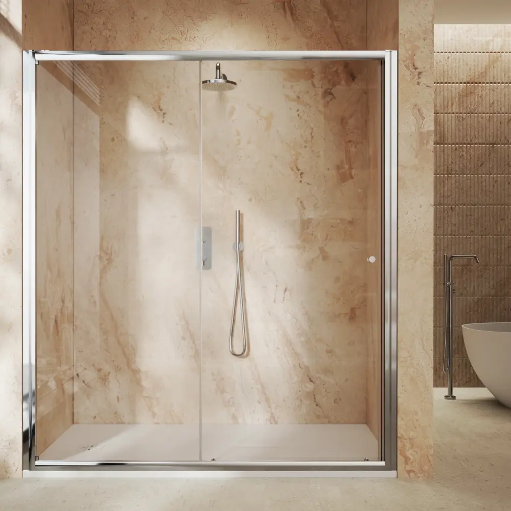 Roman Haven6 Sliding Shower Door - 1700mm - Chromium
