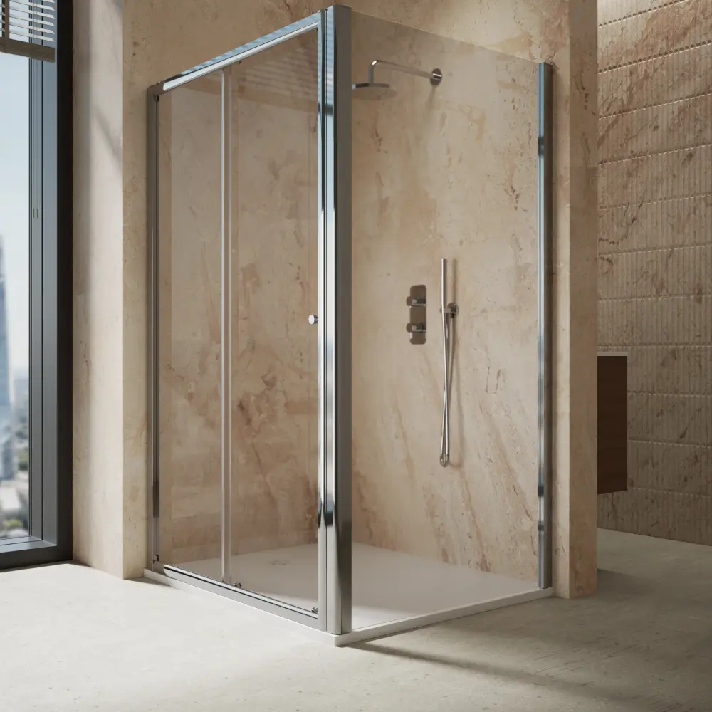 Roman Haven6 Sliding Shower Enclosure - 1200mm x 1000mm - Chromium