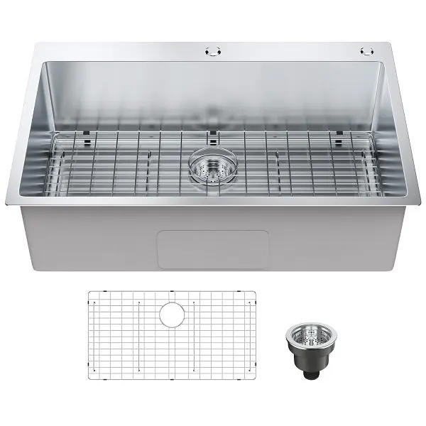 VEVOR Kitchen Sink 33", Pack 3, QRSSCTSPDCY335P1LV0, 840349924625