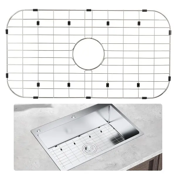 VEVOR Sink Preserveor Grid, 26"x14" Stainless Steel Sink Grates, SCBHDJ12614INPC45V0