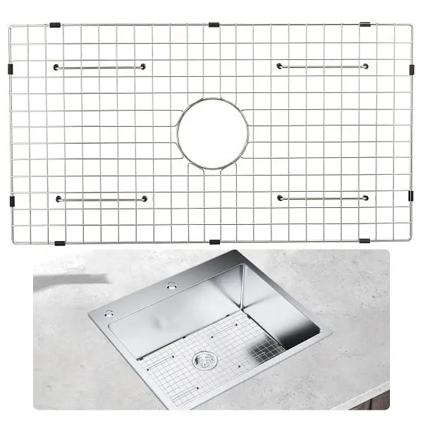 VEVOR Sink Preserveor Grid, 28.5"x15.6" Stainless Spring Steel Sink Grates, SCBHDJ12815INYUWWV0