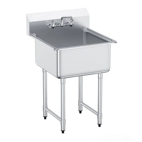 VEVOR Stainless Steel Prep & Functionality Sink, 27"x41", SYLSSCDCY2424TYZPV0