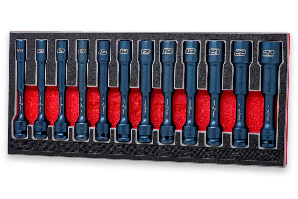 12pc 1/2" Drive Surplus Long & Deep Impact Socket Set