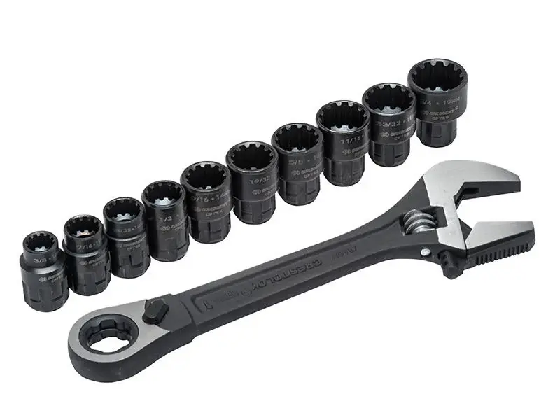 Crescent X6 Pass-Thru Modifiable Wrench Set 11 Piece
