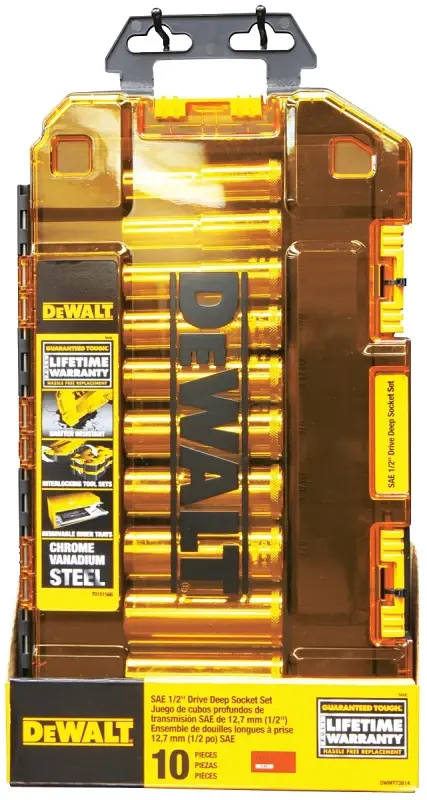 DEWALT DWMT73814 Series Socket Adjust, Chrome Vanadium Steel, Chrome