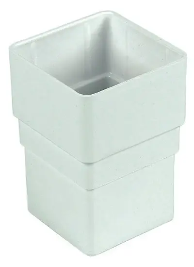 FloPlast 65mm Square Pipe Socket Snow