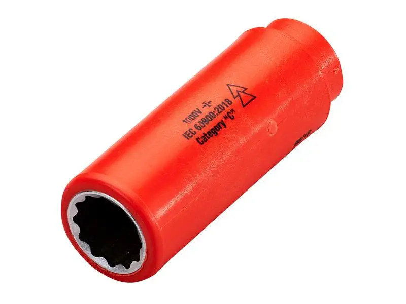 ITL Insulated Coated 1/2in Drive Deep Socket 21mm
