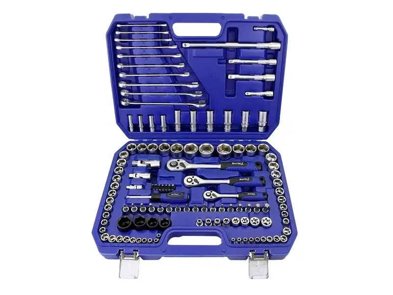 Multi-Function BlueSpot Tools 1/2in, 3/8in & 1/4in Metric Socket Place, 120 Piece