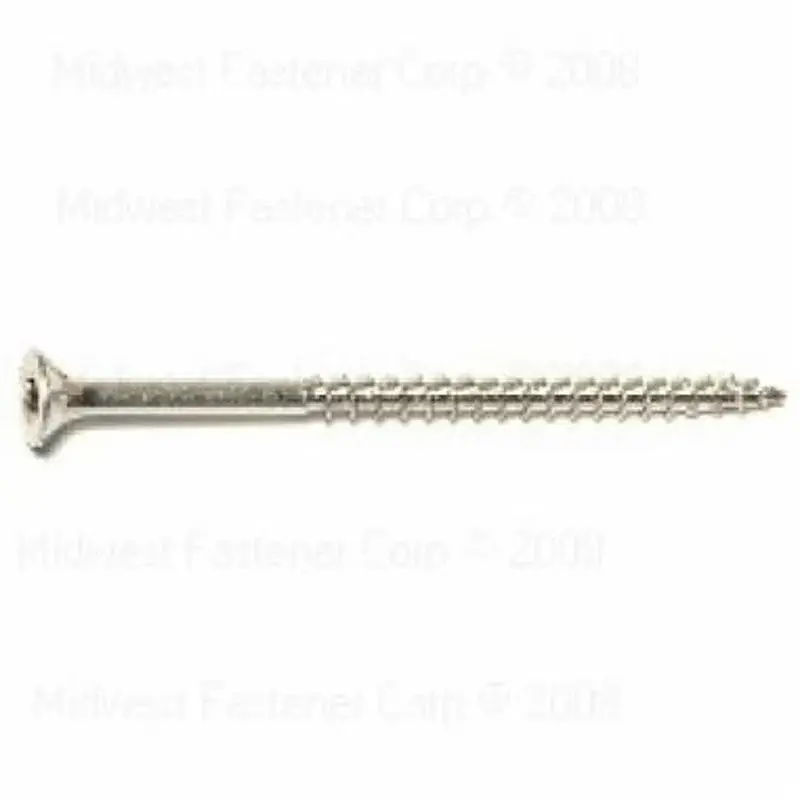 SaberDrive 50237 Deck Screw, #10 Thread, 3 L, Stainless Metal, 299 PK