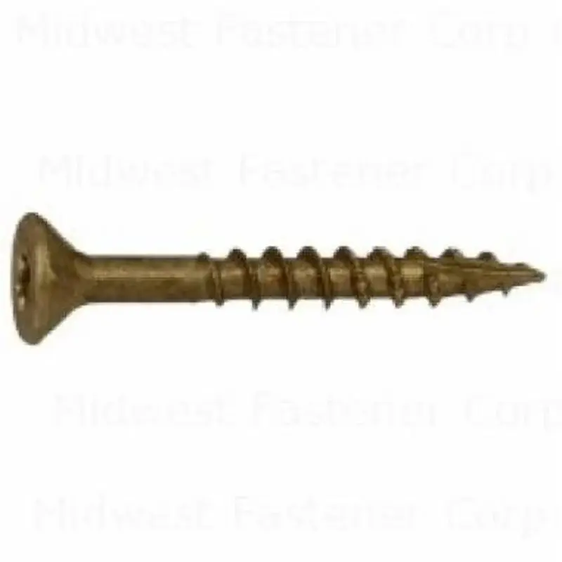 SaberDrive 50750 Deck Screw, #9 Thread, 1-1/2 L, Serrated Thread, Bugle Head, Star Drive, Chromed, 795/PK