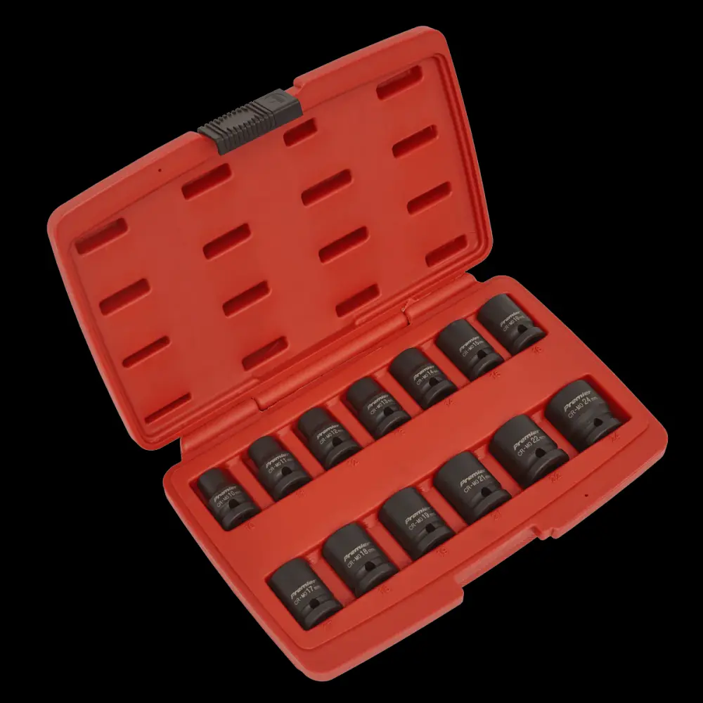 Sealey AK5614M Impact Socket Place 13pc 1/2"Sq Drive 12pt