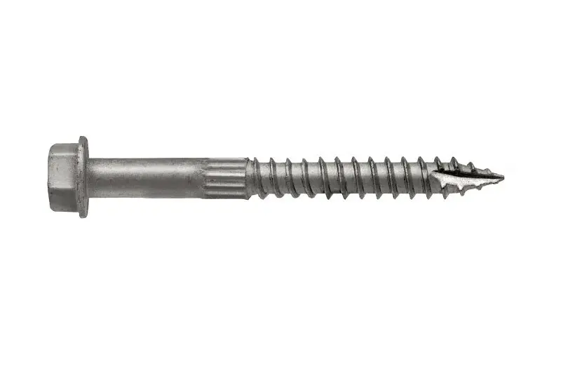 Simpson Strong-Tie Strong-Drive SDS SDS25212MB Connector Screw, 2-1/2 L, Serrated Thread, Hex Head, Hex Drive