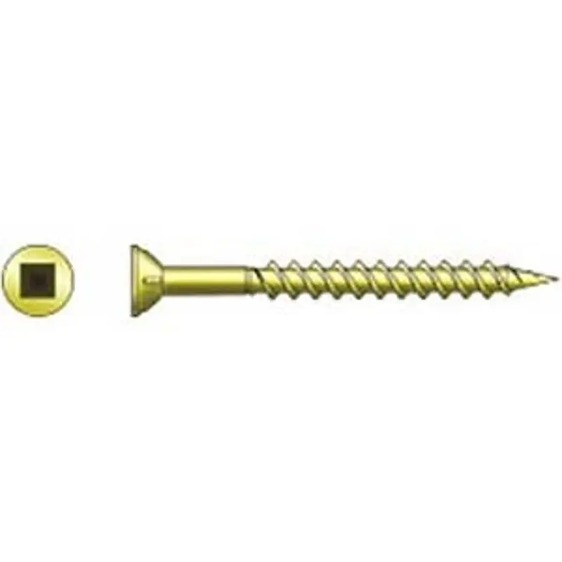 Simpson Strong-Tie Strong-Drive WSV134S Subfloor Screw, #9 Thread, 1-3/4 L, Ribbed Wafer Head, T25 Drive, Hardened