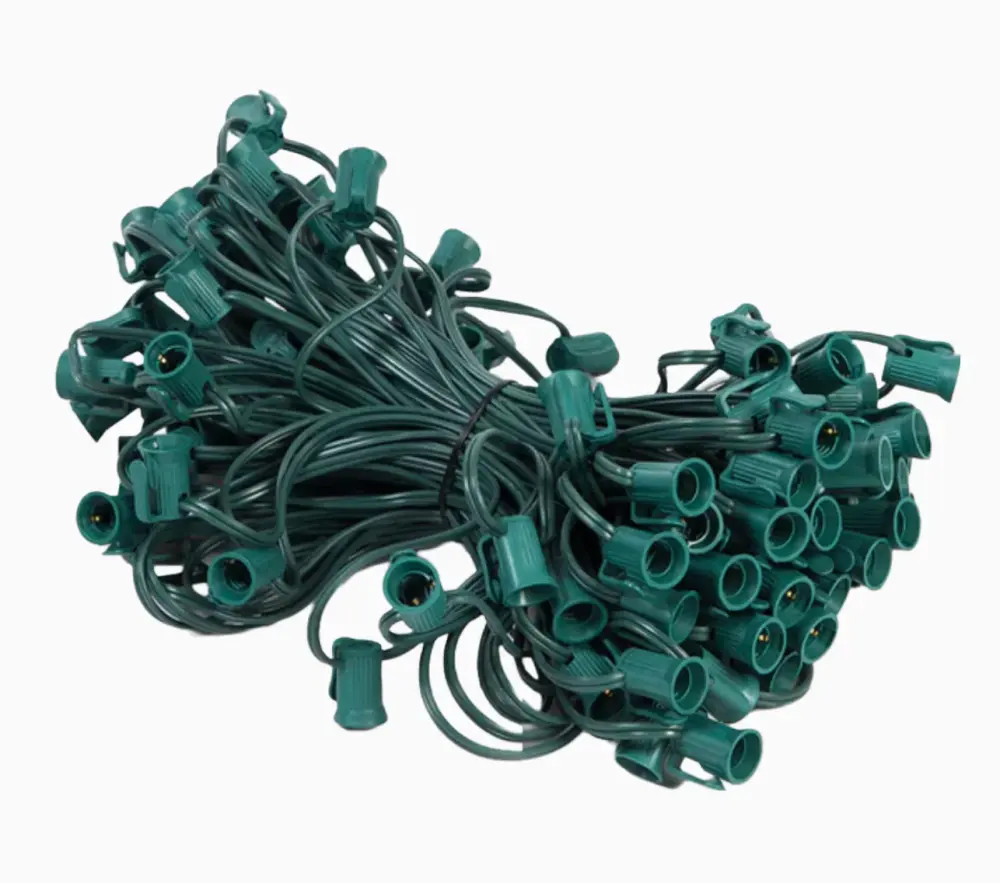 Socket Cord - C9 Socket Cord: SPT-1 (100 Socket - 100ft) 12" spacing
