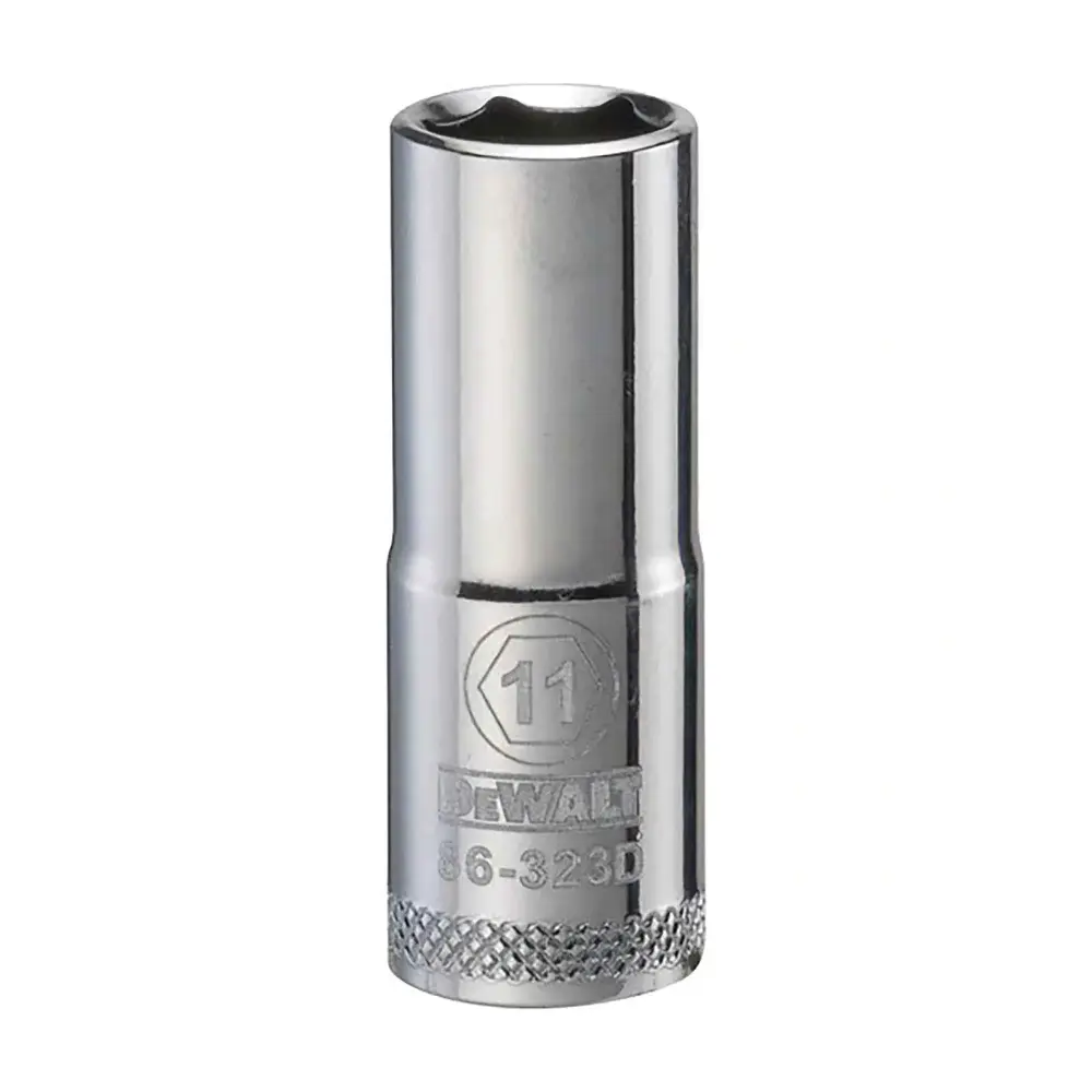 3/8" Square Drive Deep Basic Socket 6 Points, 11 mm