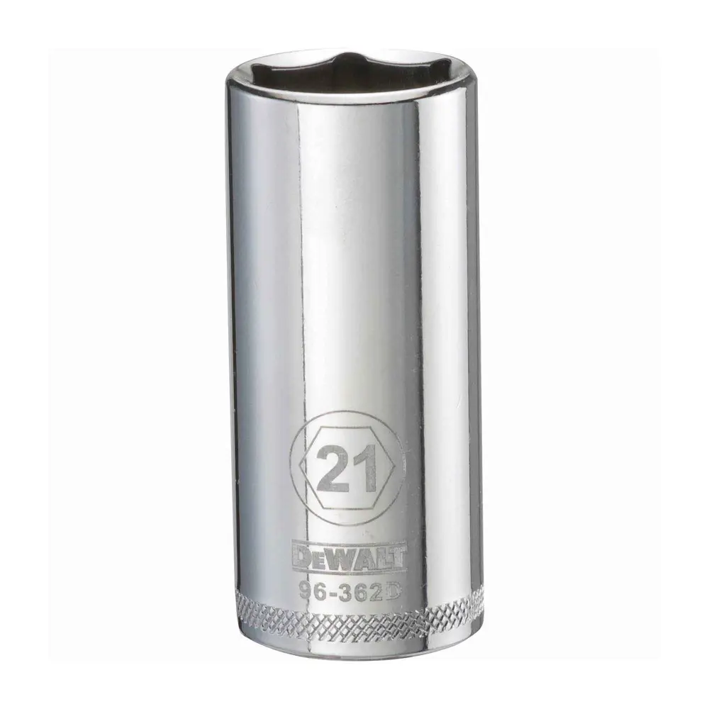 3/8" Square Drive Deep Basic Socket 6 Points, 21 mm