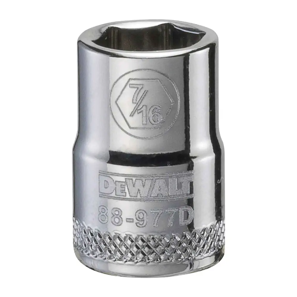 3/8" Square Drive Short Classic Socket 6 Points, 7/16"