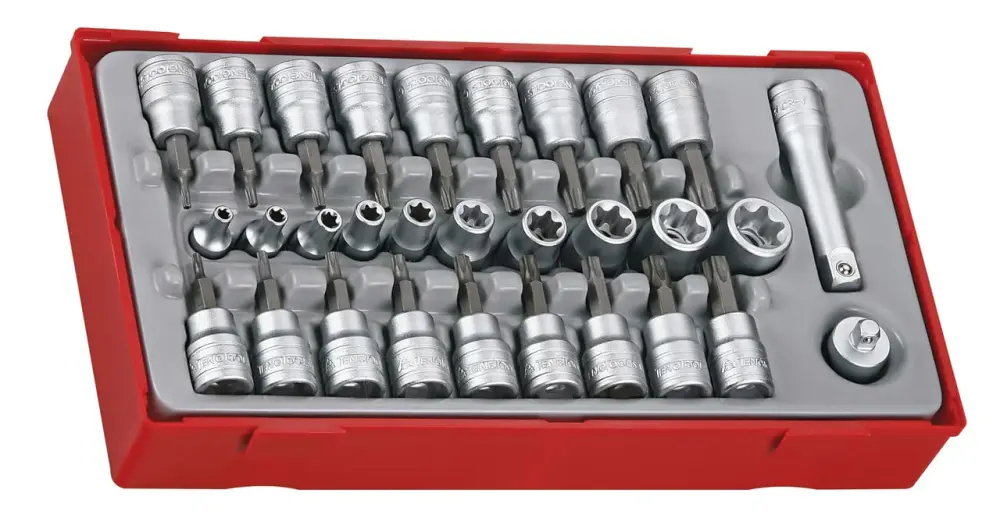 Teng Tools TTTX30 30 Piece 3/8" Drive TX/TPX/TXE Socket Adjust