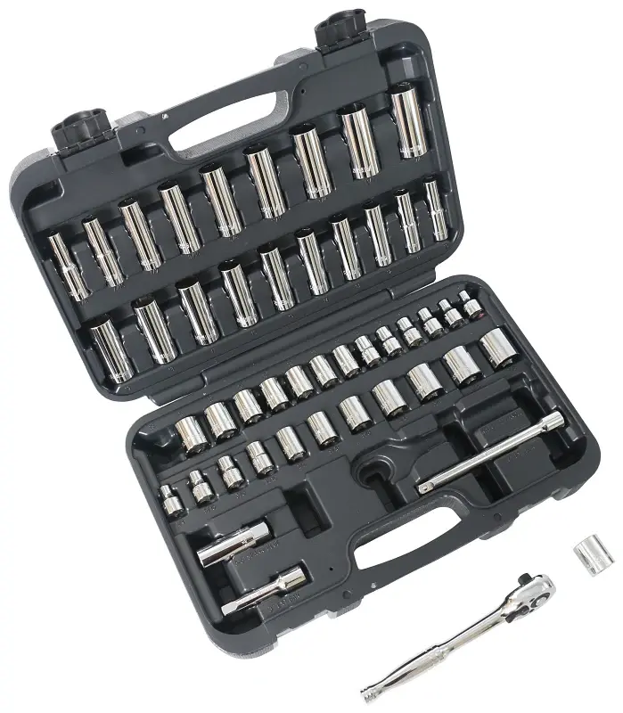 Vulcan TS-473-3/8SA/ME Socket Set, Chrome Vanadium Steel, Chromium