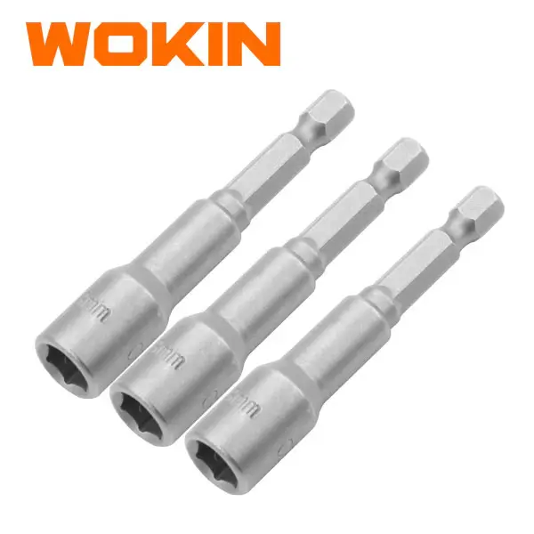Wokin 3 Piece Magnetic Nut Socket Place - 3/8 Inch