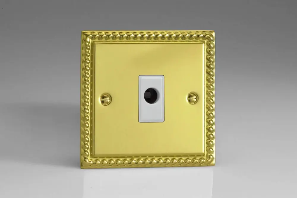 Varilight 16A Flex Outlet Plate Georgian Warm alloy XGFOW