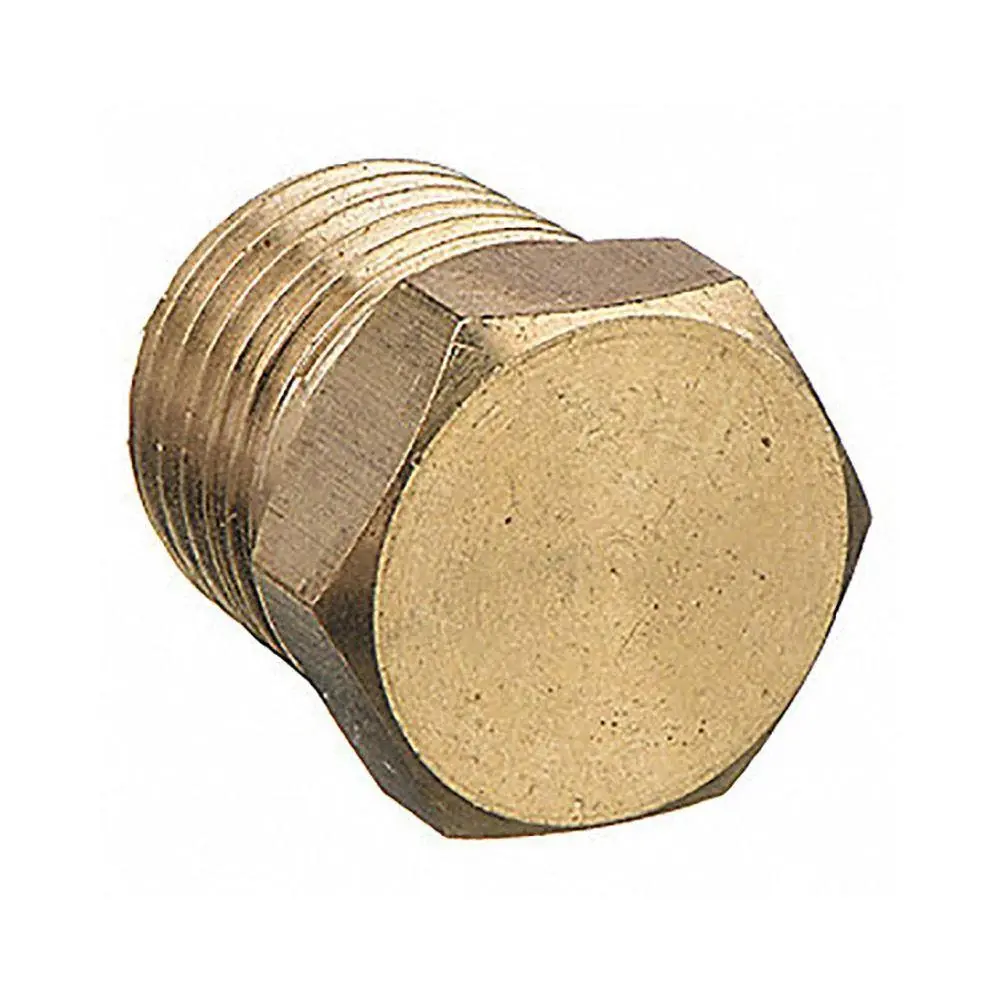 121-6 3/8" MIP Hex Head Plug Extruded Warm alloy