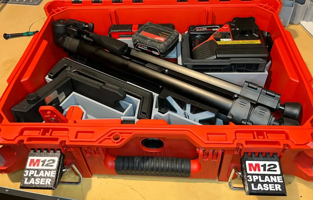 Packout Insert M12 3-Plane Laser and Accessories (M3PL)
