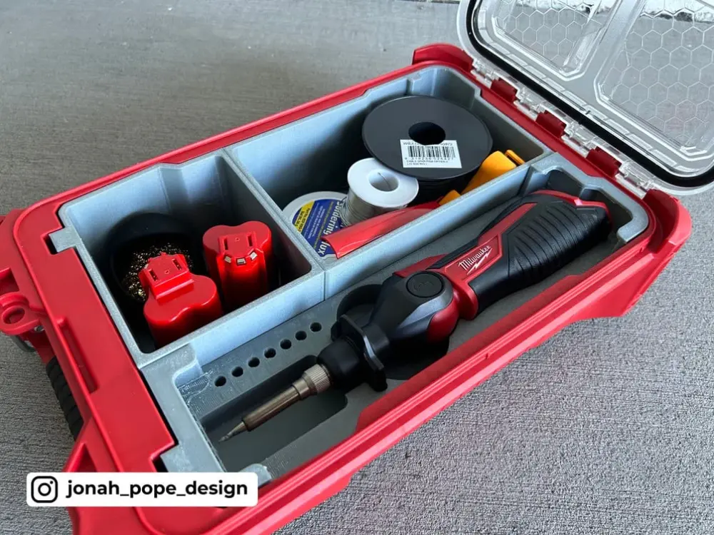 Packout Insert M12 Soldering Iron - Jonah Pope Design (JP-SI)