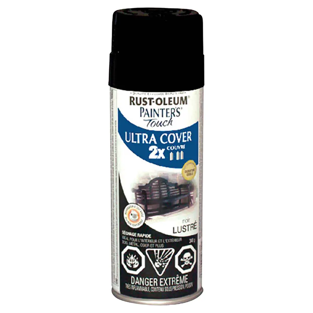 Painter's Touch High Spray Paint Gloss Onyx, 340 g