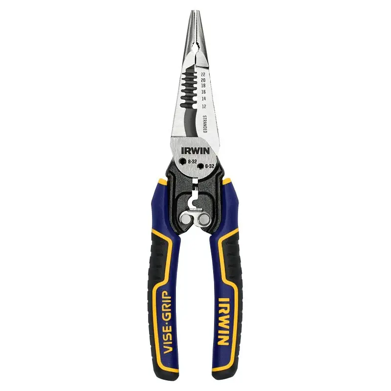 Irwin IWHT84002 7--1 Wire Stripper, 8-1/2 OAL, 10 to 20 AWG Robust, 12 to 22 AWG Stranded Cutting Capacity