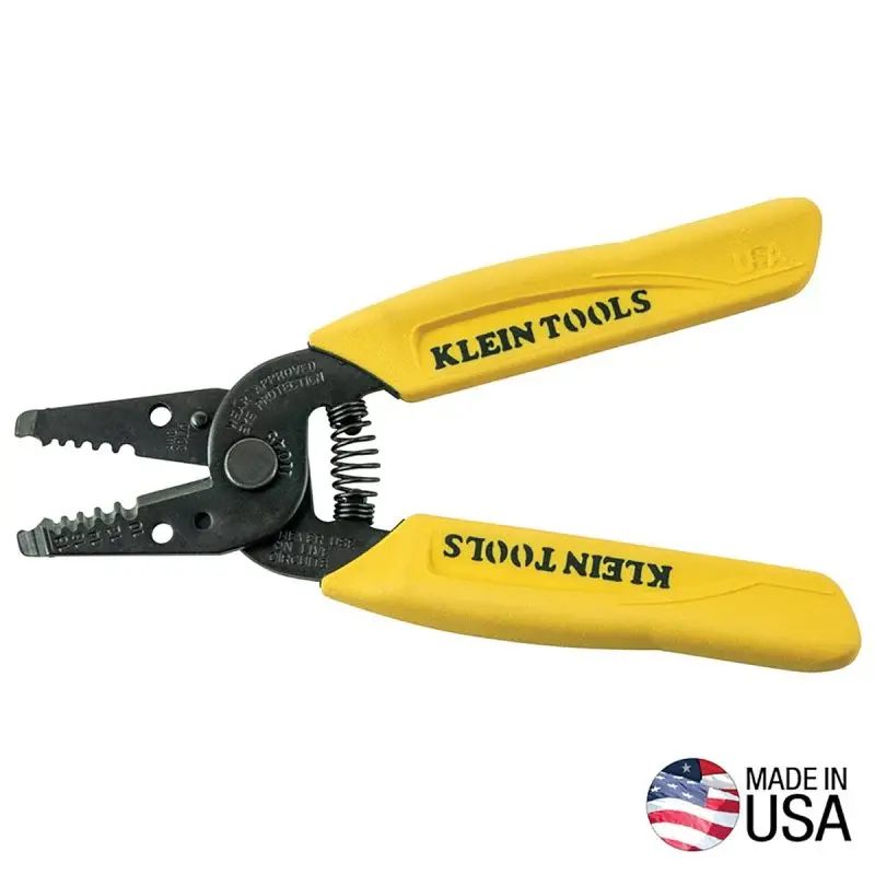 Klein Tools 11045 Wire Stripper, 10 to 18 AWG Wire, 10 to 18 AWG Plain Stripping, 6-1/4 OAL, Textured Handle