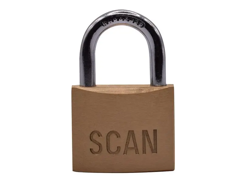 Scan Brass Padlock 40mm Keyed Alike Pack 2