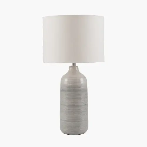 Bradey Ombre Pottery Table Lamp - Blue & Grey