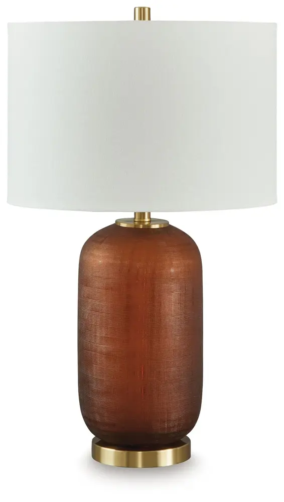 Farberman - Glass Table Lamp - Amber Touch Control